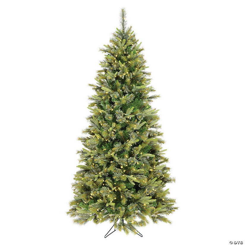 Vickerman 7.5' Cashmere Slim Christmas Tree with Warm White LED Lights