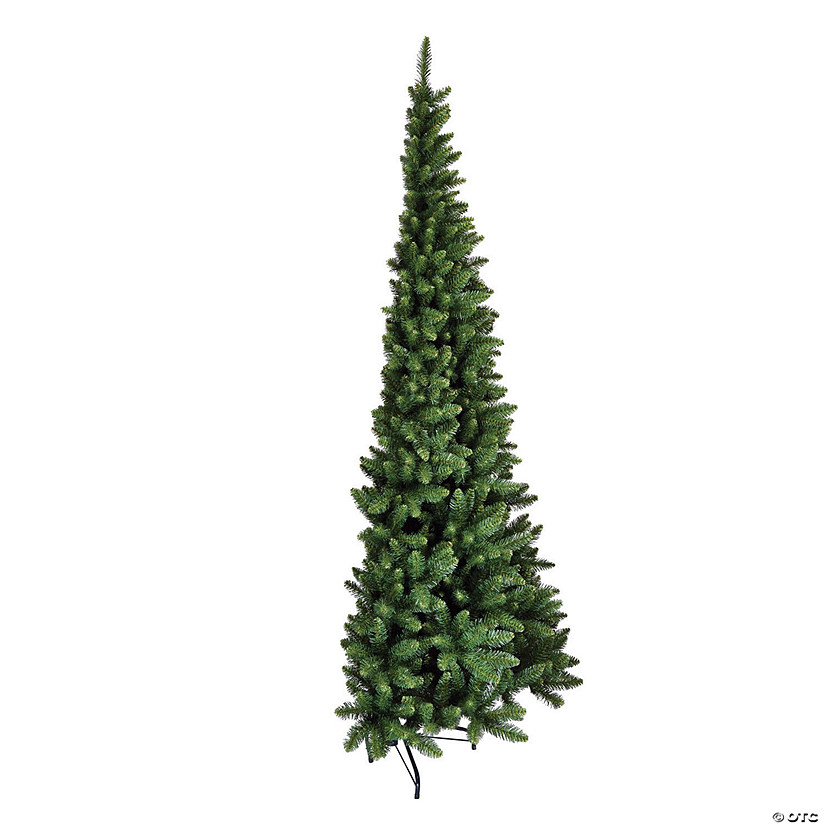 Vickerman 7.5' Chapel Pine Artificial Christmas Half Tree, Unlit
