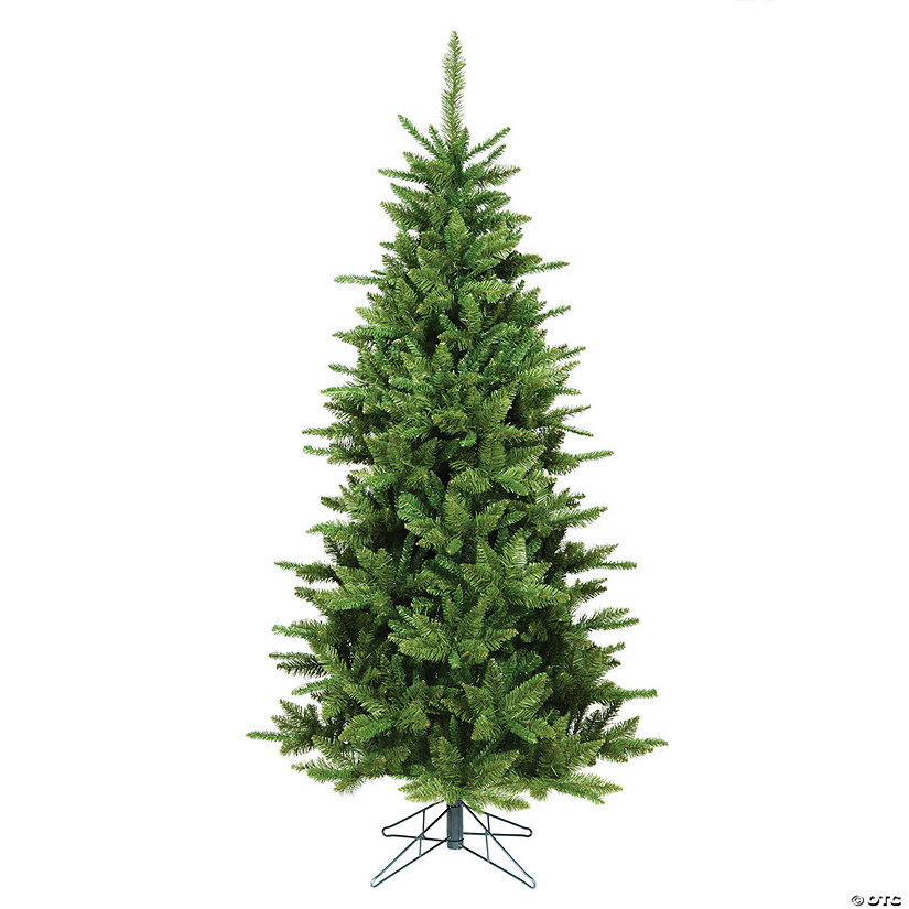 Vickerman 7.5' Durango Spruce Slim Artificial Christmas Tree, Unlit Image