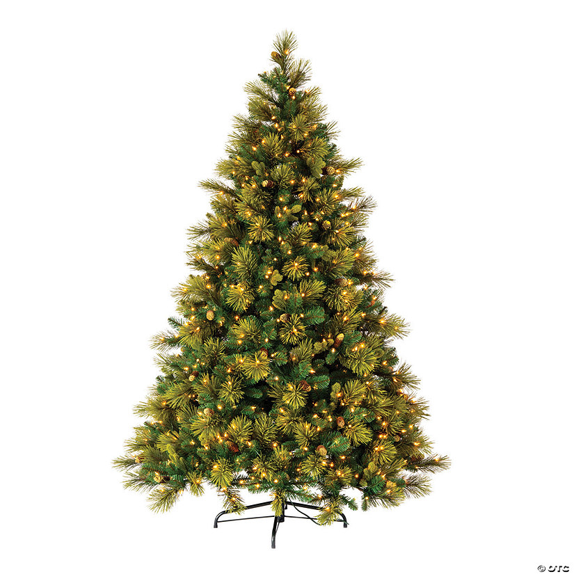 Vickerman 7.5' Emerald Mixed Fir Artificial Christmas Tree, Dura-Lit&#174; Clear Incandescent Mini Lights Image