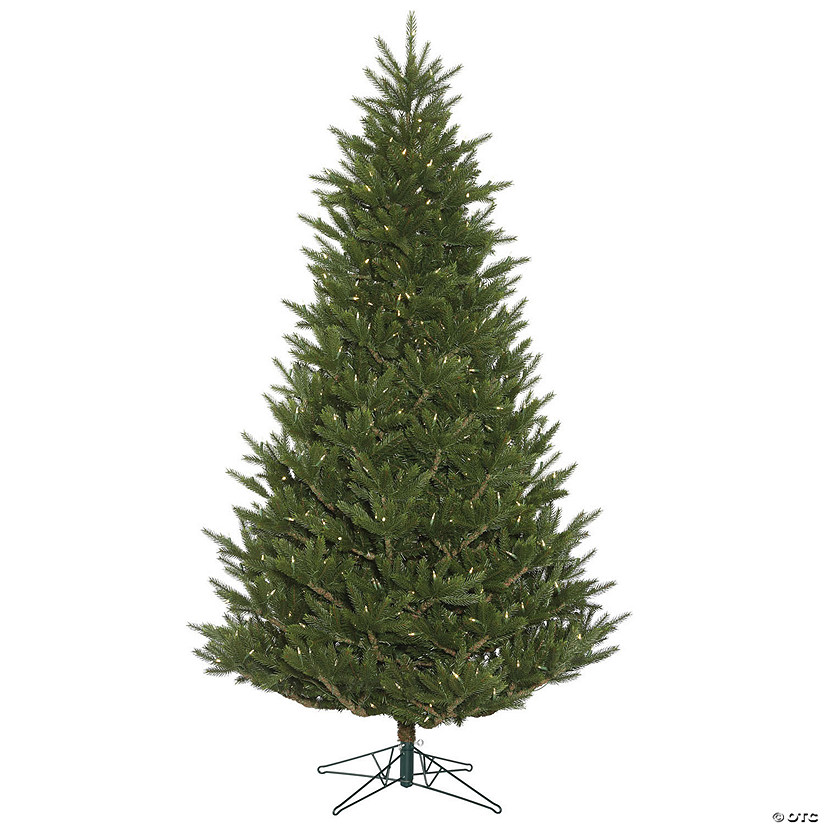 Vickerman 7.5' Fresh Fraser Fir Artificial Christmas Tree, Warm White Dura-lit LED Lights Image