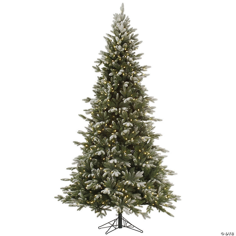 Vickerman 7.5' Frosted Balsam Fir Christmas Tree with Warm White LED Lights Image