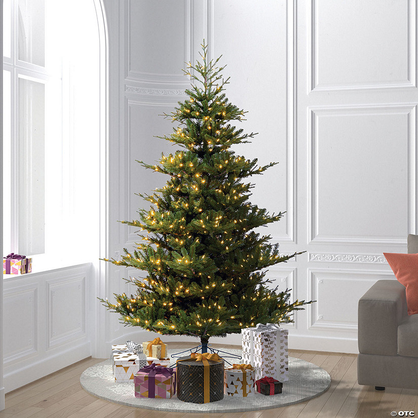 Vickerman 7.5' Hudson Fraser Fir Artificial Christmas Tree, Dura-Lit&#174; LED Warm White Mini Lights Image