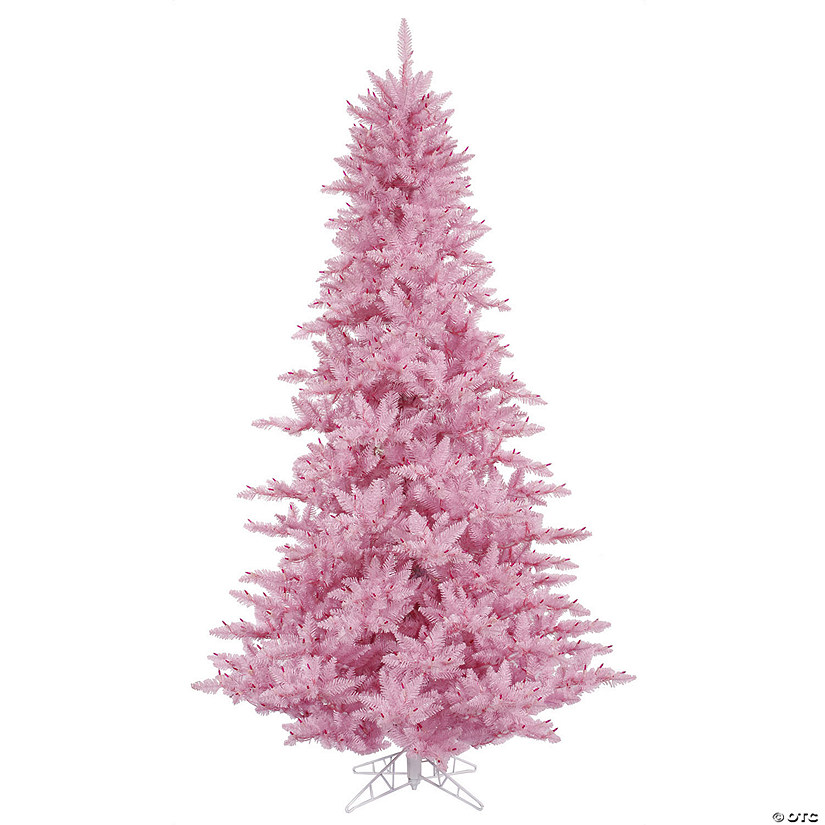 Vickerman 7.5' Pink Fir Artificial Christmas Tree, Unlit Image