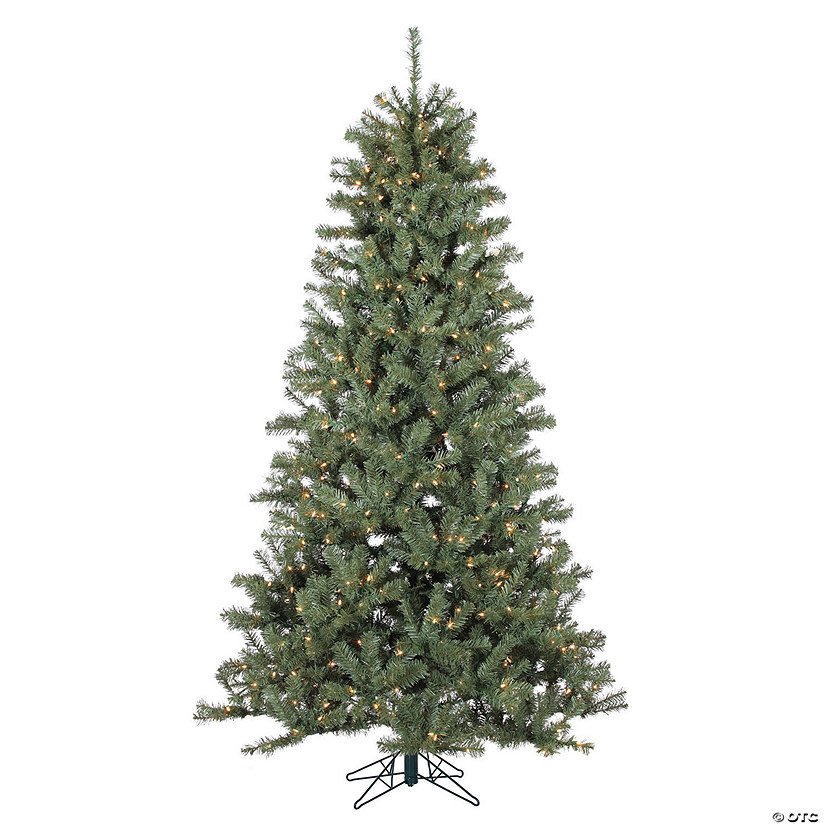 Vickerman 7.5' Valley Spruce Artificial Christmas Tree, Clear Mini Lights Image