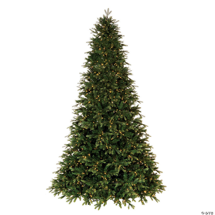 Vickerman 7.5' x 56" Douglas Fir Artificial Pre-Lit Christmas Tree, Dura-Lit&#174; Warm White LED Mini Lights. Image