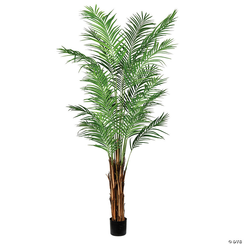 Vickerman 7' Artificial Potted Giant Areca Palm Tree Image