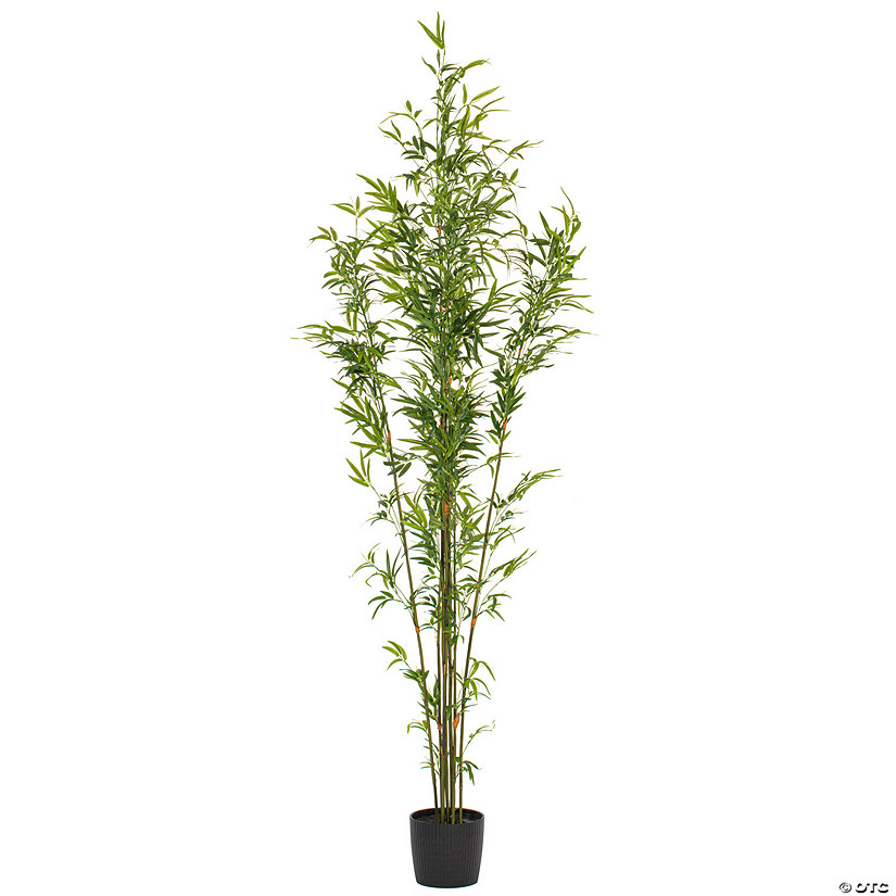 Vickerman 7' Artificial Potted Mini Bamboo Tree Image