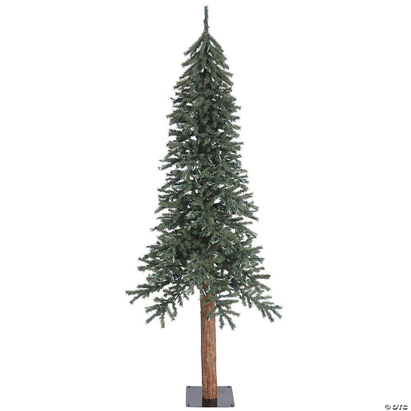 Vickerman 7' Natural Bark Alpine Christmas Tree - Unlit Image