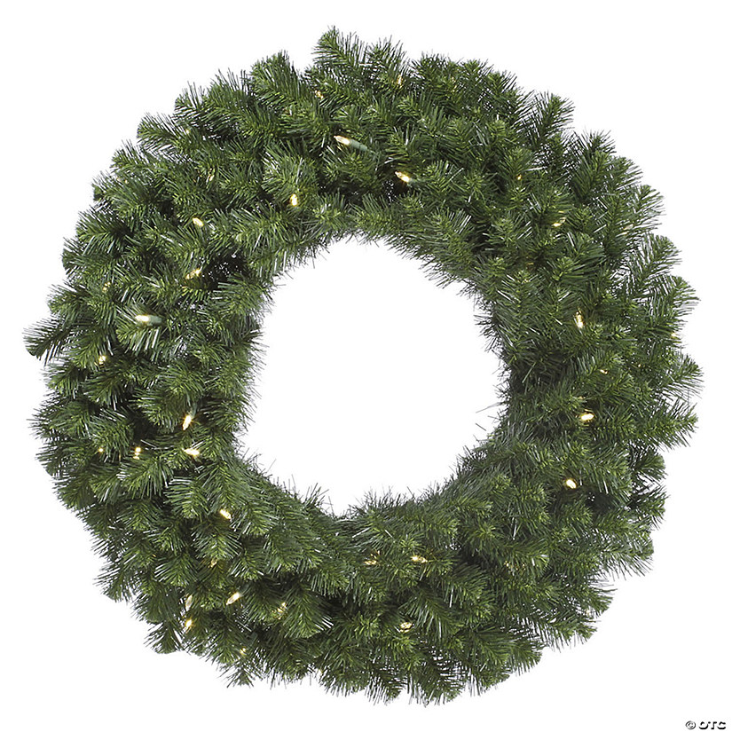 Vickerman 72" Douglas Fir Artificial Christmas Wreath, Warm White LED Lights Image