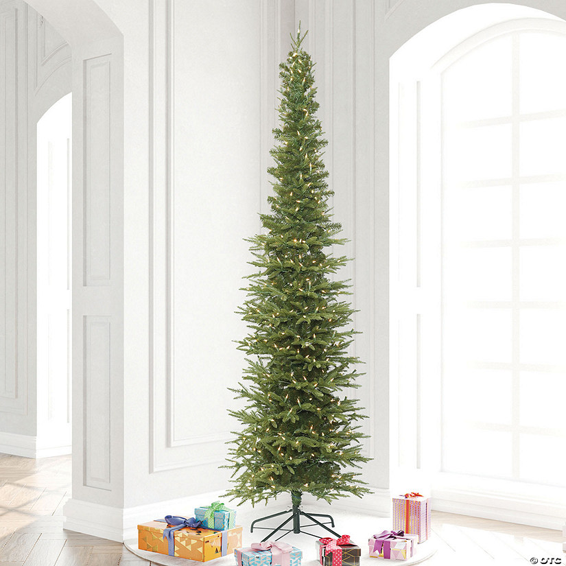 Vickerman 8.5' Bixley Pencil Fir Artificial Christmas Tree, Warm White Dura-lit LED Lights Image