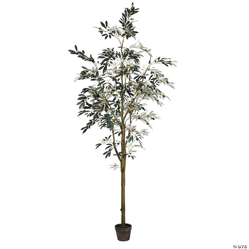 Vickerman 8' Artificial Potted Olive Tree Image