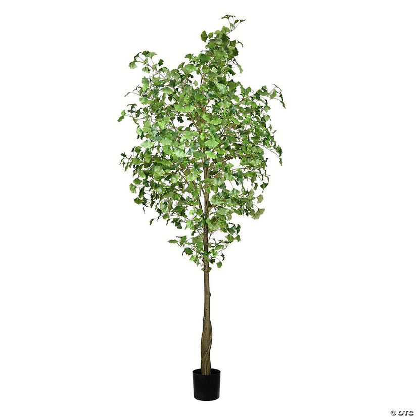 Vickerman 9' Artificial Potted Ginkgo Tree Image
