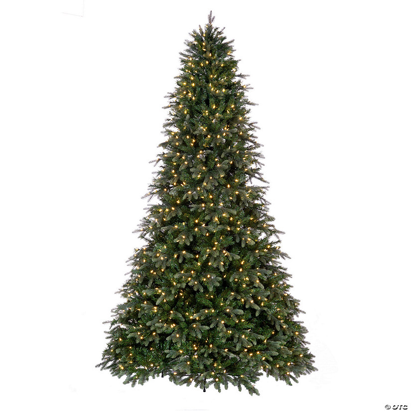 Vickerman 9' Proper 66" Douglas Fir Artificial Christmas Tree with Warm White LED Lights. Image