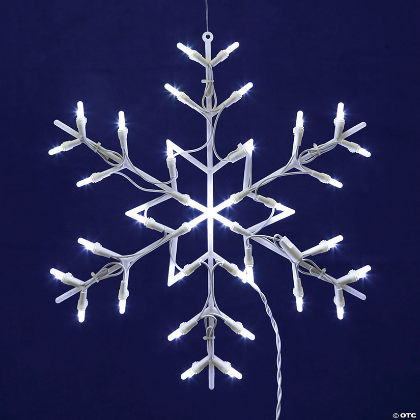 Vickerman Outdoor 16" Snowflake Wire Silhouette with LED Lights Image
