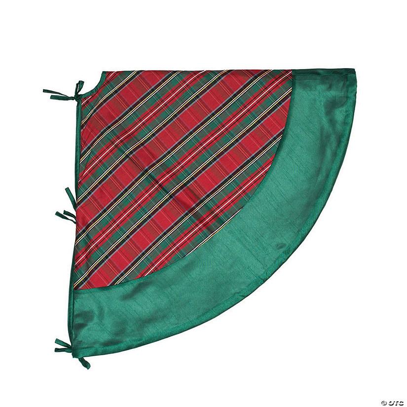 Vickerman Red and Green Plaid 52" Christmas Tree Skirt Image