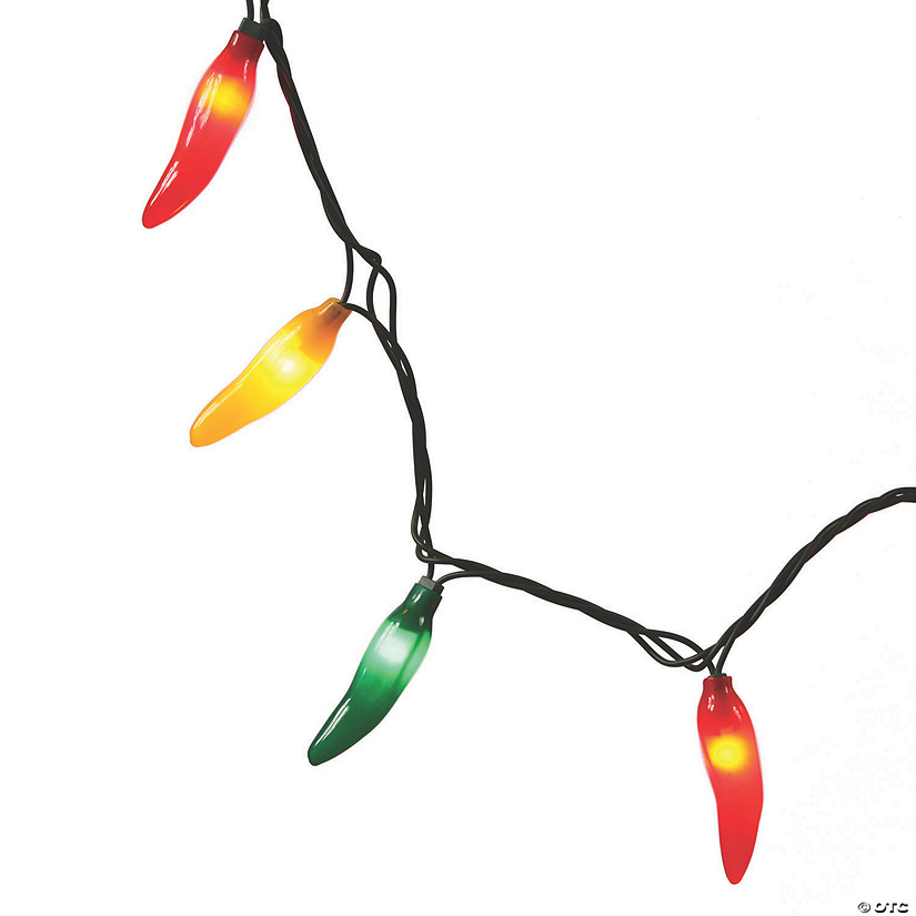 Vickerman Red Chili Pepper Bunch String Lights Oriental Trading