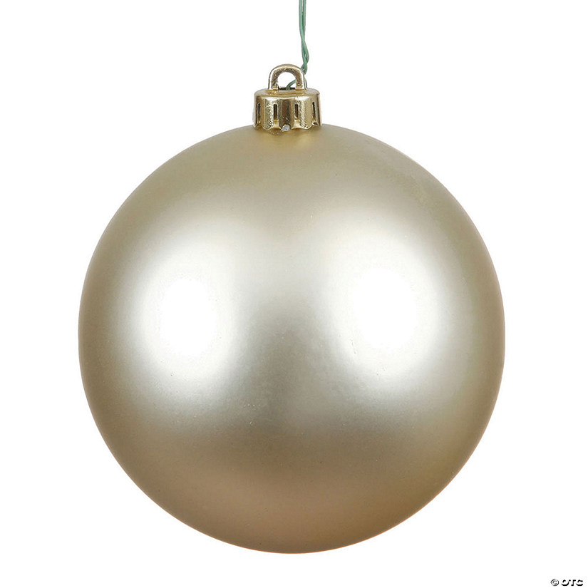 Vickerman Shatterproof 2.4" Champagne Matte Ball Christmas Ornament, 24 per Bag Image