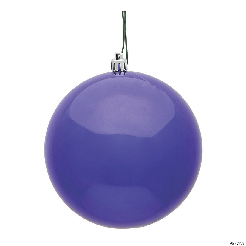 Vickerman Shatterproof 2.4" Purple Shiny Ball Christmas Ornament, 24 per Bag Image