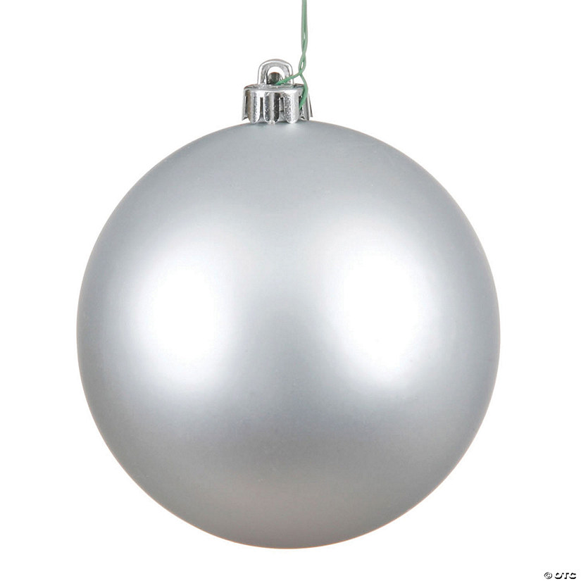 Vickerman Shatterproof 2.4" Silver Matte Ball Christmas Ornament, 24 per Bag Image