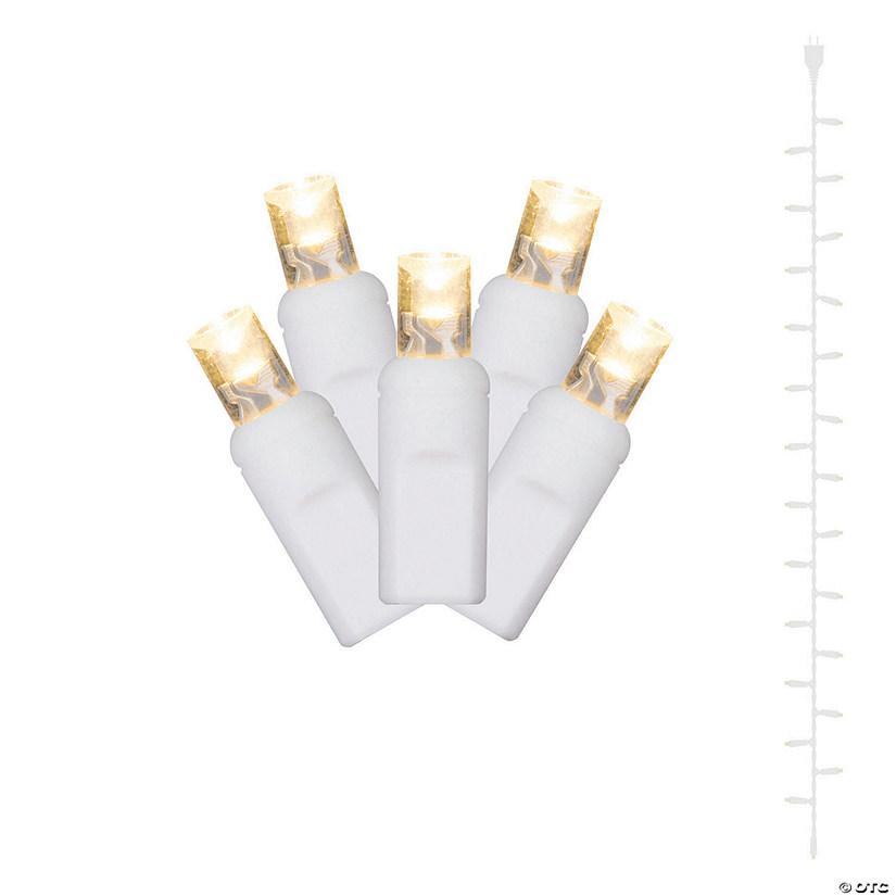 Vickerman Warm White LED Curtain Light 7 ft Image