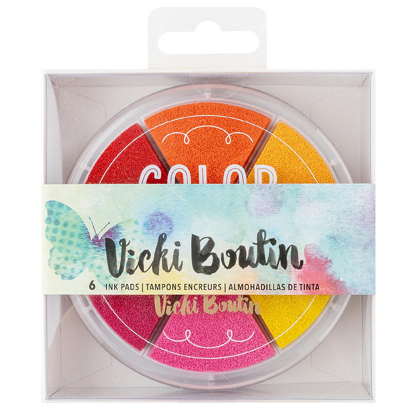 Vicki Boutin Mixed Media Ink Stamp Pads 6/Pkg-Warm Image