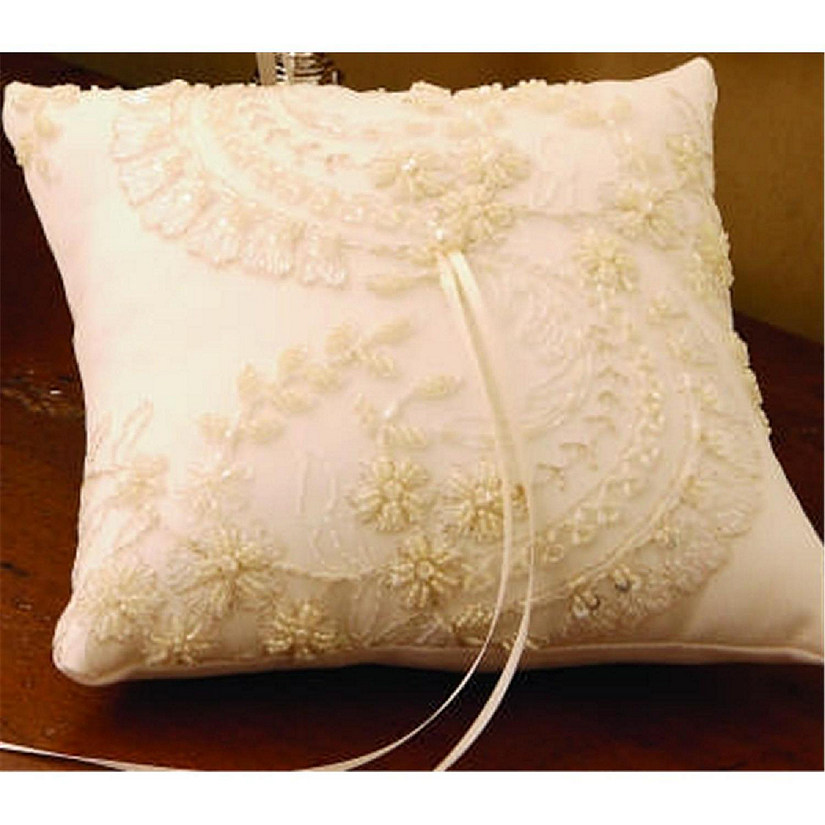 Victorian Ring Pillow in White Image