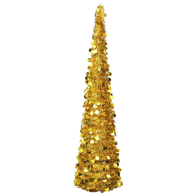 vidaXL 6' Gold Pop-up Artificial Christmas Tree Image