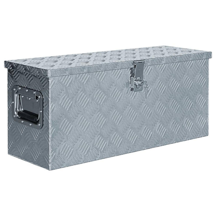 vidaXL Aluminum Box 30.1"x10.4"x13" Silver Image