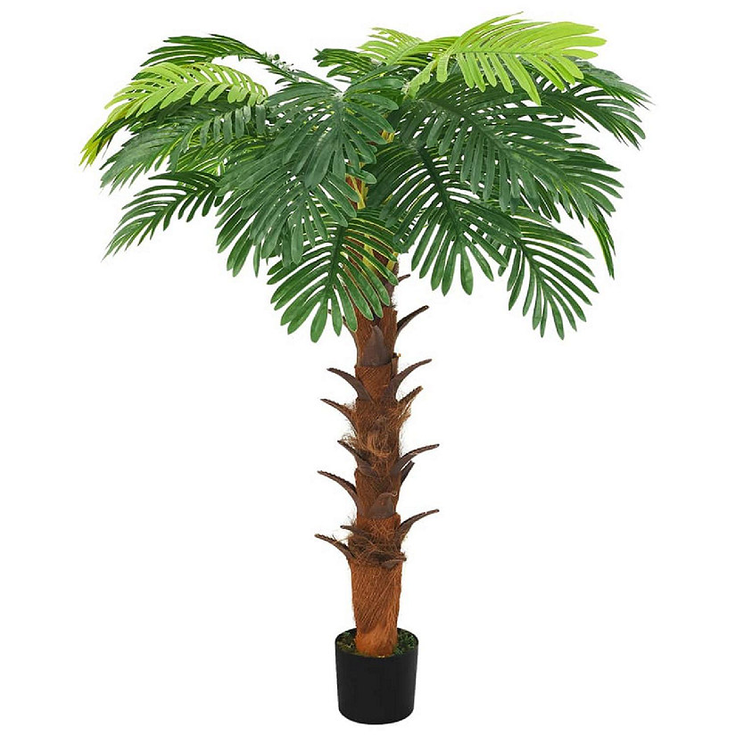 vidaXL Artificial Cycas Palm with Pot 63" Green Image