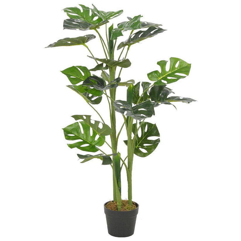 vidaXL Artificial Plant Monstera with Pot Green 39.4" Image