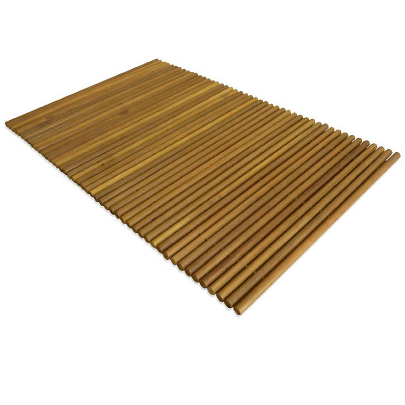 vidaXL Bath Mat Acacia Wood 31.5"x19.7" Image