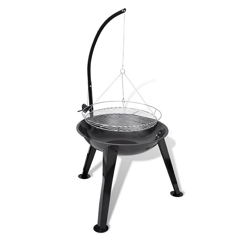 vidaXL BBQ Stand Charcoal Barbecue Hang Round Image
