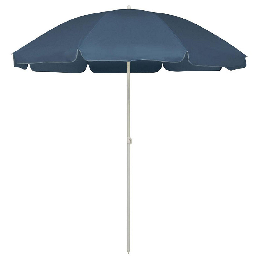 vidaXL Beach Umbrella Blue 94.5" Image