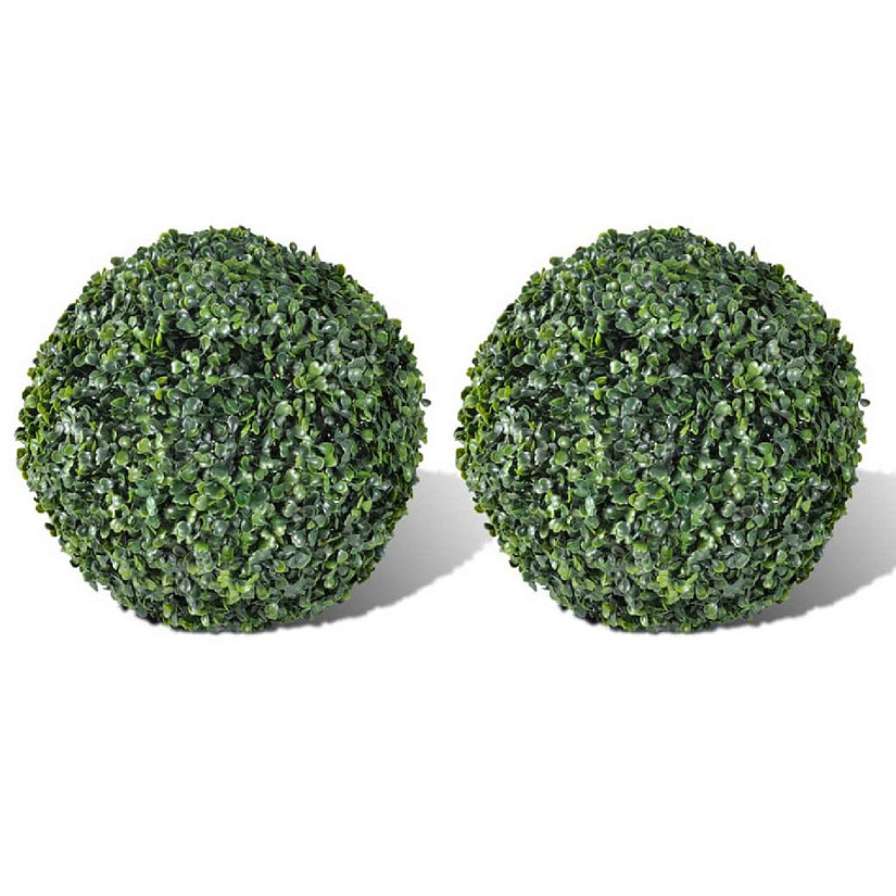 vidaXL Boxwood Ball Artificial Leaf Topiary Ball 10.6" 2 pcs Image