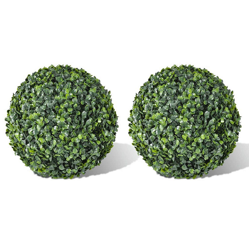 vidaXL Boxwood Ball Artificial Leaf Topiary Ball 13.8" 2 pcs Image