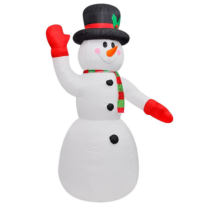 vidaXL Christmas Inflatable Snowman 8 ft Image
