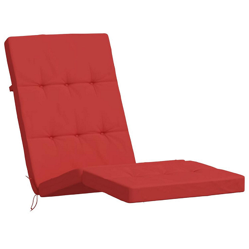 vidaXL Deck Chair Cushions 2 pcs Red Oxford Fabric Image