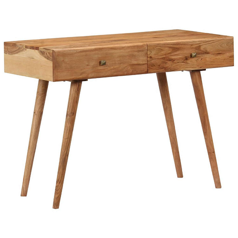 vidaXL Desk 39.3"x20"x29.9" Solid Acacia Wood Image
