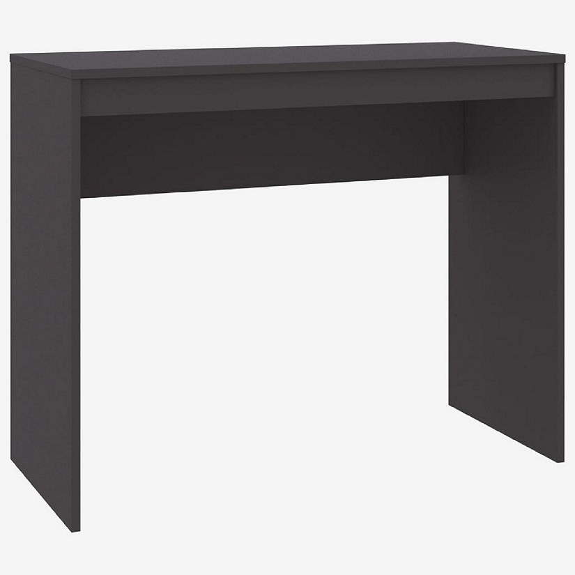 vidaXL Desk Gray 35.4"x15.7"x28.3" Engineered Wood Image