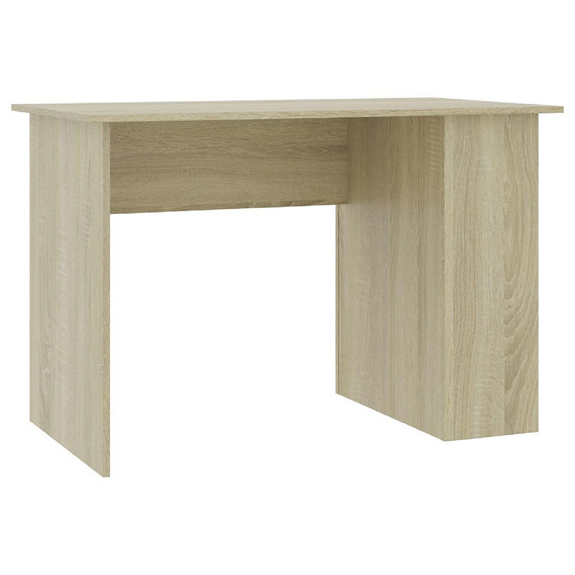 vidaXL Desk Sonoma Oak 43.3"x23.6"x28.7" Engineered Wood Image