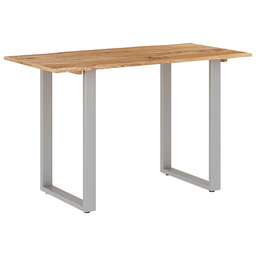 vidaXL Dining Table 46.5"x22.8"x29.9" Solid Acacia Wood eating table Image