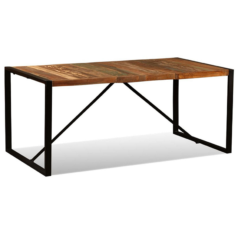 vidaXL Dining Table Solid Reclaimed Wood 70.9" dining room table Image