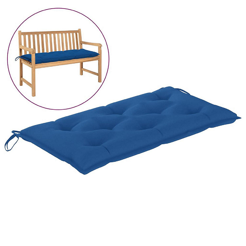 vidaXL Garden Bench Cushion Blue 39.4"x19.7"x2.8" Oxford Fabric Image