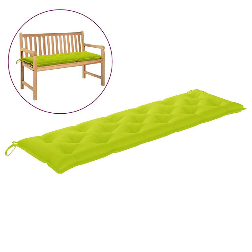 vidaXL Garden Bench Cushion Bright Green 70.9"x19.7"x2.8" Oxford Fabric Image