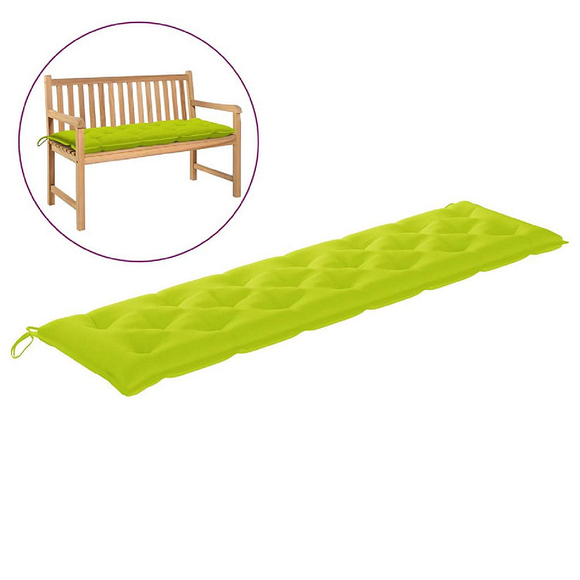 vidaXL Garden Bench Cushion Bright Green 78.7"x19.7"x2.8" Oxford Fabric Image