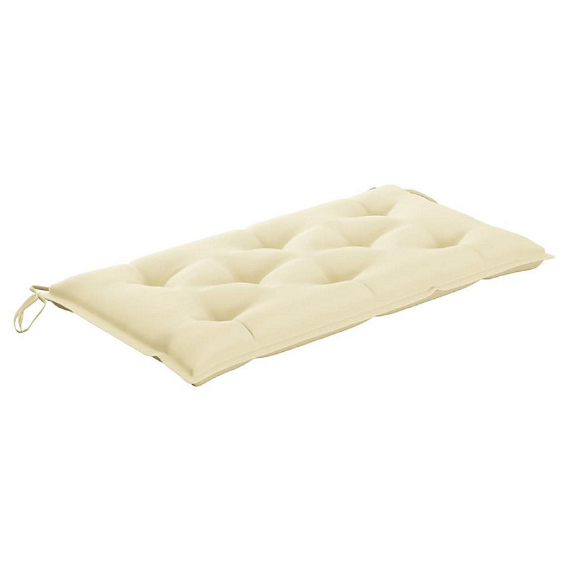 vidaXL Garden Bench Cushion Cream White 43.3"x19.7"x2.8" Oxford Fabric Image