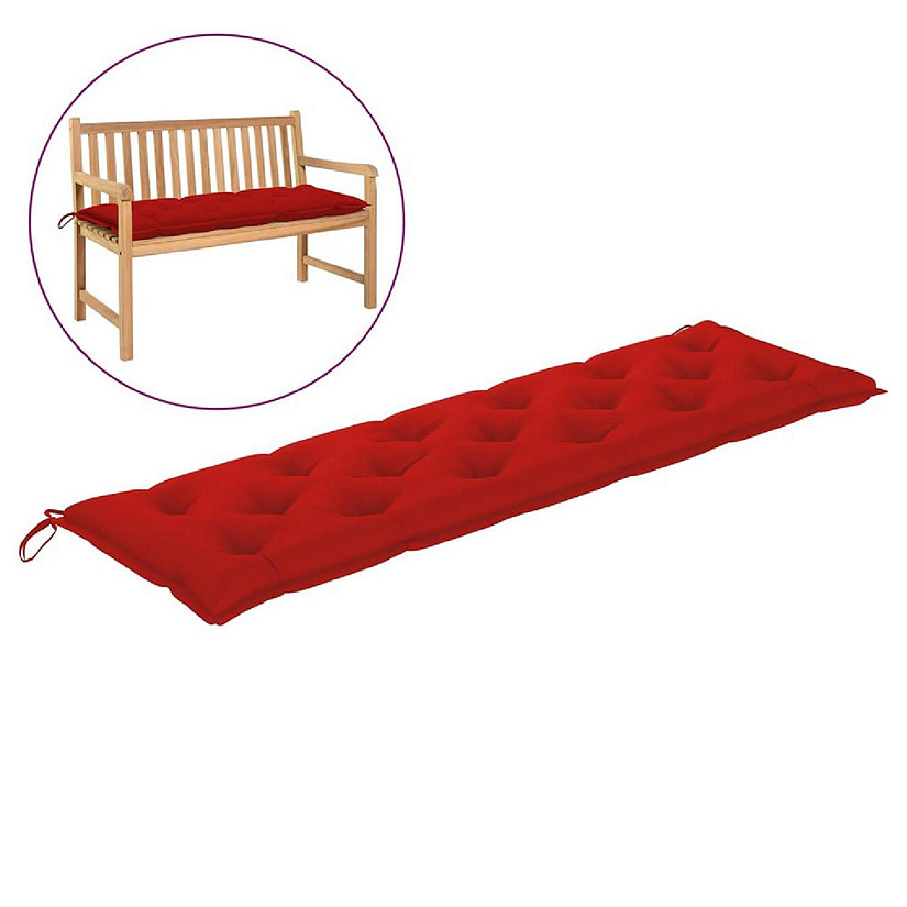 vidaXL Garden Bench Cushion Red 70.9"x19.7"x2.8" Oxford Fabric Image