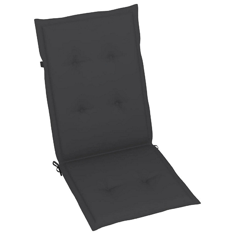 vidaXL Garden Highback Chair Cushions 6 pcs Anthracite 47.2"x19.7"x1.2" Fabric Image