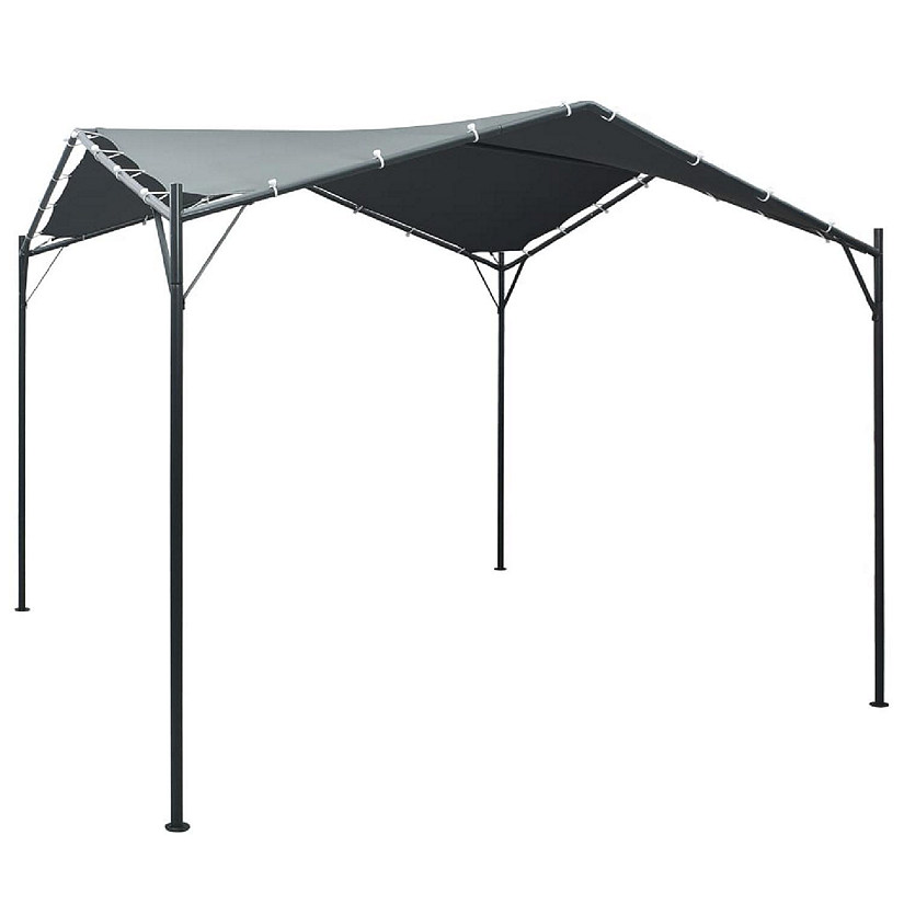 vidaXL Gazebo Pavilion Tent Canopy 9.8ft x9.8ft Steel Anthracite gazebo
